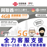 【阿聯酋】(4GB) 30日5G/4G 無限上網卡數據卡SIM咭(新舊包裝隨機發貨)另備 6GB、10GB多種數據選擇