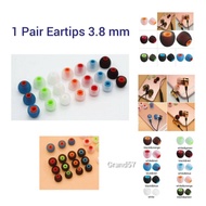 Eartips 3.8mm Earbuds Eartip Earphone In Ear Rubber Earbuds KZ QKZ TRN