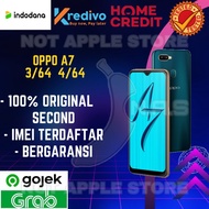 OPPO A7 SECOND 3/64 4/64 SECOND ORIGINAL BISA TUKAR TAMBAH