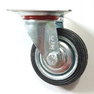 4-inch Rubber Display Case Wheels Trolley Cart Wheels