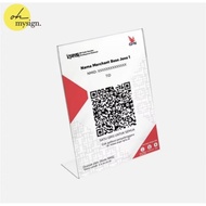 QRIS PRINTING QRIS ACRYLIC STAND QR CODE