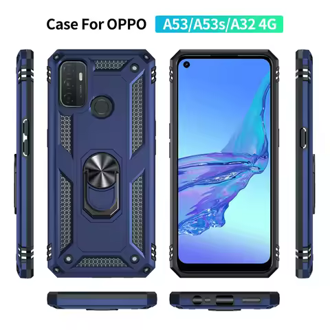 Shockproof Cover For Oppo A53 S A32 Case Oppo A53S Ring Holder Phone Case For OPPO A53 CPH2127 A53S 