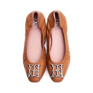 O&B รองเท้าหนังแกะ  รุ่น AUDREY CREST IN TAWNY BROWN-11087CS36617F_S4BRXX