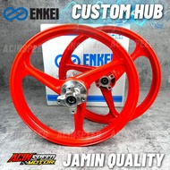 YAMAHA Y15ZR Y16 LC135 V8 3 Batang Oren Custom Sport rim/ Custom Hub 3 Batang oren Y15/