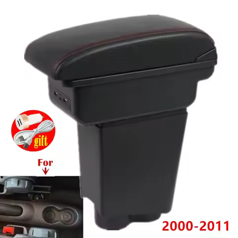 For Fiat 500 Armrest Box For Fiat 500 2000-2011 Car Interior Storage Box Auto Accessory Dedicated Re