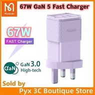 Mdodo UK Plug 67W Dichromatic GaN 5 mini Fast Charger PD / QC / SCP /FCP / Samsung AFC/Apple 2.4A/BC