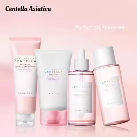 Korean Centella Original Products Pink Salt Fresh Ampoule Toner Facial Serum Cleanser and Moisturise