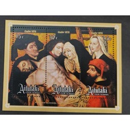 Aitutaki, 1976 Easter - "The Descent" - Detail, 15th-century Flemish School , Miniature Sheet, MINT