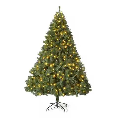 4.5/6/7.5ft Artificial Christmas Tree with light Full Realistic Green Pine with 1450 Advice, 400 Dua