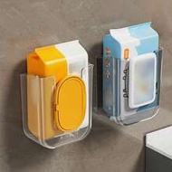 1pc Wet Wipes Storage Box, Wall Mounted Paper Towel Holder, Tissue Box, Suitable For Living Room, Ki