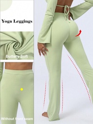 女性快乾臀部提升喇叭褲,適用於跳舞、瑜伽、健身訓練