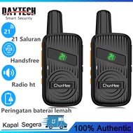 Daytech HT Mini Dual Band Walkie Talkie 21CH Portable Two Way Radio Camping/Hiking/Gudang/Mall