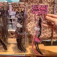 miniso x HELLO KITTY LEOPARD BRAIDED HELLO KITTY GYARU BAG CHARM KEYRING HELLOKITTY SANRIO CUTE BAG 