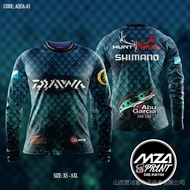 fishing jersey shimano daiwa sublimation aqua | anti-uv fishing clothes | long sleeve fishing shirts | rnd9 shirt