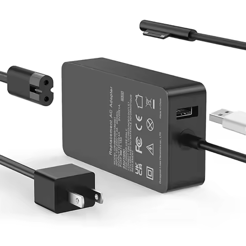Surface Pro Charger 65W for Surface Pro 3/4/5/6/7/8/9/X Power Supply Adapter, Compatible for Both Mi
