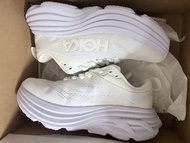 HOKA ONE ONE Bondi 8 運動 織物人造革 低幫 休閒跑步鞋 女款 白色