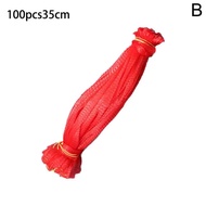 100 Pcs Jaring Buah Polynet Jaring Pembungkus Buah Gantungan Jaring Rajut Buah Polynet Hanger Polyne