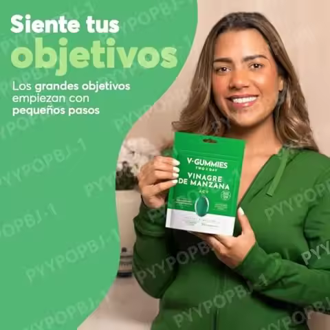V Gummies - Apple Vinegar Gummies for Digestive Health Apple Cider Vinegar Gummies Natural Apple Fla