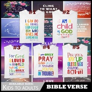 BIBLE VERSE Shirt Bible Shirt for Kids to Adults Unisex