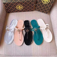 (SIZE 36-41)Tory Burch_ Women's New Fashion Flip Flops Rubber Waterproof Flip Flop