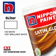 NIPPON PAINT Satin Glo 5 Liter / Cat Dinding Dalam Rumah KILAT