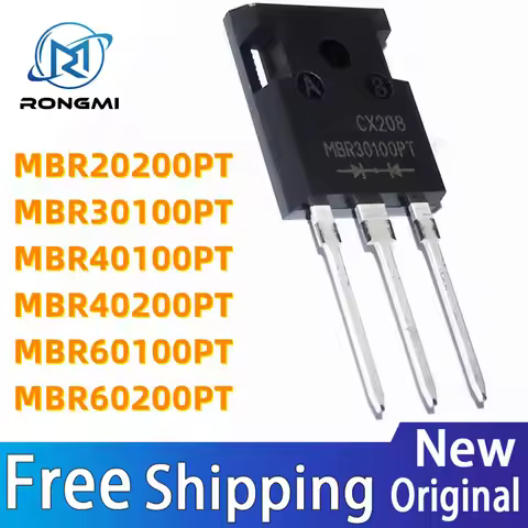 5Pcs New MBR20200PT MBR30100PT MBR40100PT MBR40200PT MBR60100PT MBR60200PT 20200 TO-247 IC Chip Stoc