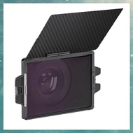 (AJDC) Matte Box with 4 Inch X 5.65 Inch Filter Tray Carbon Fiber Flag for Mirrorless DSLR Camera wi