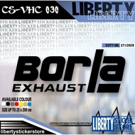 Borla Exhaust Decal | Borla Exhaustcutting Decal | JDM Decal | JDMcutting Decal | Automotive Decal |