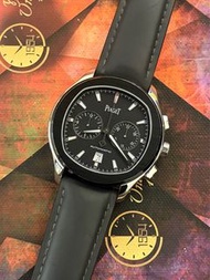 🌈🌈新貨返啦🌈🌈Piaget Polo S P11371🩶全鋼ADLC黑塗層計時款式🩶限量888隻🤍原裝針扣🤍自動透底機芯 42mm 狀態一流 👍🏻1684C(廣華街店）