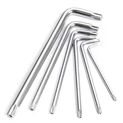 T6 T7 T8 T9 T10 T15 T20 T25 T30 T40 Six Lobe Torx Head Tamper Proof Security Bolt Hole Screwdriver S