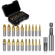 22Pcs Titanium Damaged Screw Extractor Set - Stocking Stuffers for Men AdultsRemover for Stripped Sc