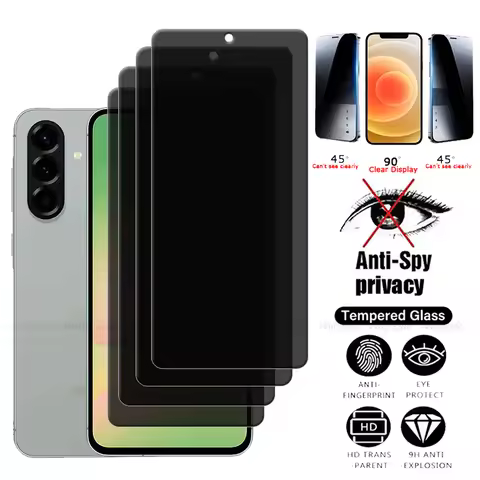 1/2/3/4Pcs For Samsung A56 Glass Samsung A56 Tempered Glass Protective Privacy Anti-Spy Glue Screen 