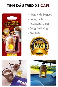 Tinh dầu treo xe ô tô hương cà phê – Areon Fresco Coffee