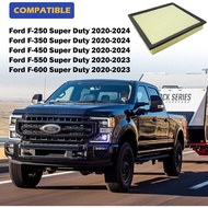 FA1950 Engine Air Filter Compatible With Ford F-250 Super Duty 2020-2024 F-350 Super Duty 2020-2024 