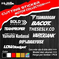 Cutting STICKER Words Motorcycle Collection Of Reflective HOLOGRAM Stickers On