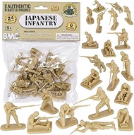 BMC CTS WW2 Japanese Plastic Army Men - 24pc Tan Imperial Japan Soldier Figures