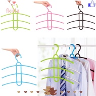 FKILLA Clothes Hanger Multifunctional 3 Layer Fishbone Space Saver