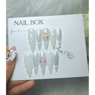 Nailbox designs, fake nails, pretty nails, bridal nails