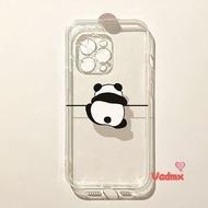 Cute Wall-climbing Panda Phone Case For Realme 12 12X 11 10 9 Pro Plus 11X 10T 9i 8 7 6 5 3 2 Pro 8i