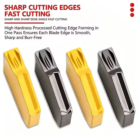 CNC Outer Diameter Parting Single‑Tip Grooving Insert SP200 SP300 SP400 SP500 Tool Bit For Machining