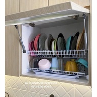 55 cm Hanging Dish Rack + Practical Modelline Brand Kitchen Water Coaster White Rack