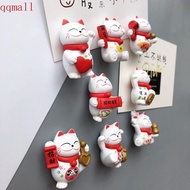 QQMALL 8pcs/set Cat Refrigerator Stickers, Animal Mini Lucky Cat Fridge Magnet, Easy to Install PVC Cute Well Designed Fridge