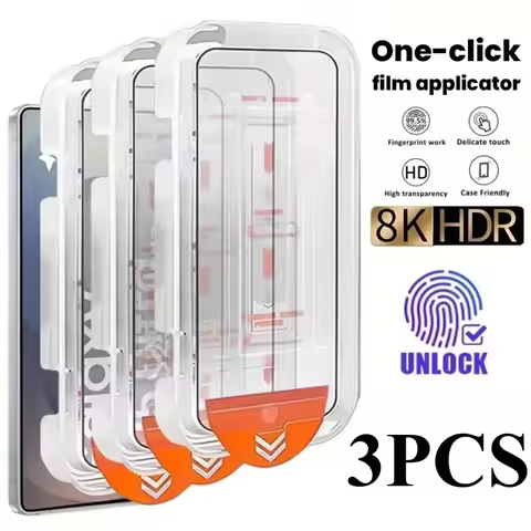 HD One-click Dust-free Screen Protector For Samsung A56 5G A16 A55 A73 A36 A53 A35 A54 A52 A26 Finge