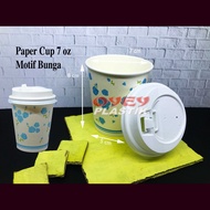 (Contents 50) Paper cup 7 oz Paper cup with Motif (without lid)