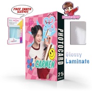 [2 sides] emergency.kpop - photocard kpop carmen member h2h glossy lamination free inner sleeve