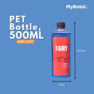 [mybotol] 500ML | 100PCS Per Bundle | BOTOL PLASTIK KOSONG | BOTOL DIAMOND SHAPE