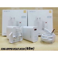 OPPO GaN POWER ADAPTER SUPER VOOC 2IN1 FAST CHARGER + DATA CABLE 💥65W💥 SUPER FLASH CHARGER MODEL：-🌹CHG-OPPO-VCA7CCH🌹