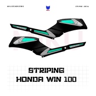 WIN13b Honda Win 100 Sticker Variation Striping Sticker Win 100 Old Striping Sticker Scotlite Motor 