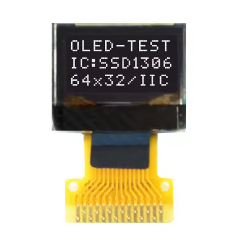 1PCS NEW 0.49 Inch OLED Display With 64X32 64*32 Resolution And White Backlight IIC I2C Interface SS