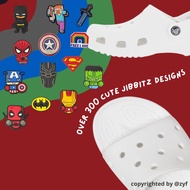 💜[SG] Fast Shipping - Marvel / Avengers/ Jibbits / Jibbits Charm for Crocs Sandals / Superman / Batm